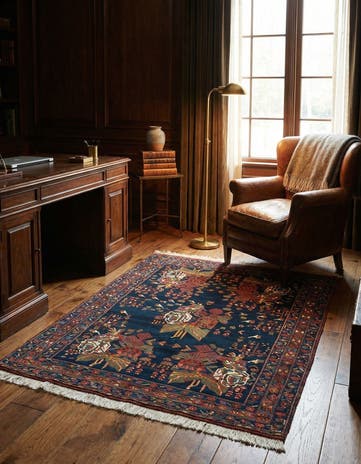 5' 1 x 6' 2 Afshar Wool Rug