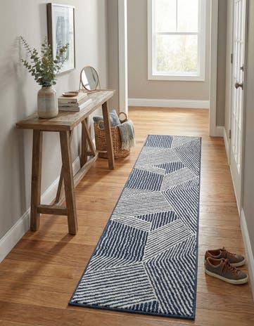 Blue Oslo Runner Rug