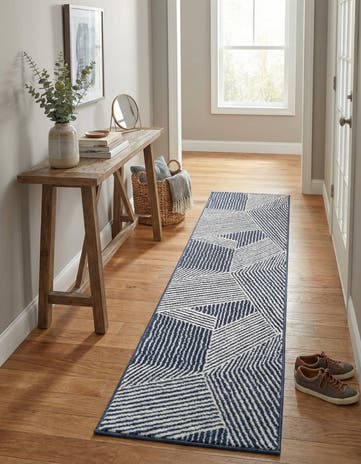 Blue Oslo Runner Rug