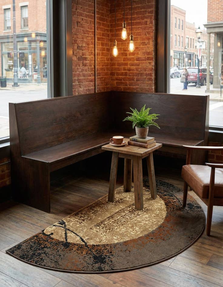 Detail image of 3' x 6' Coffee Shop Hearth Rug