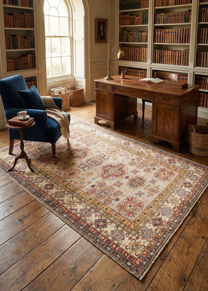 5' 8 x 8' 1 Kazak Wool Rug