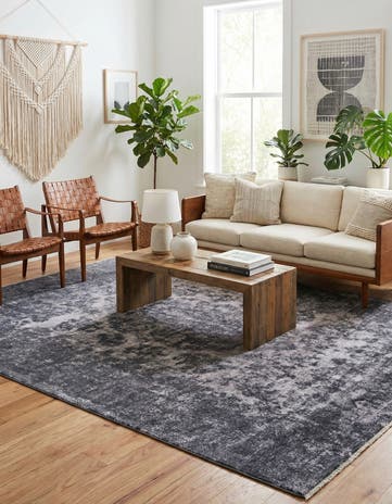 Gray and Blue Boutique Rug