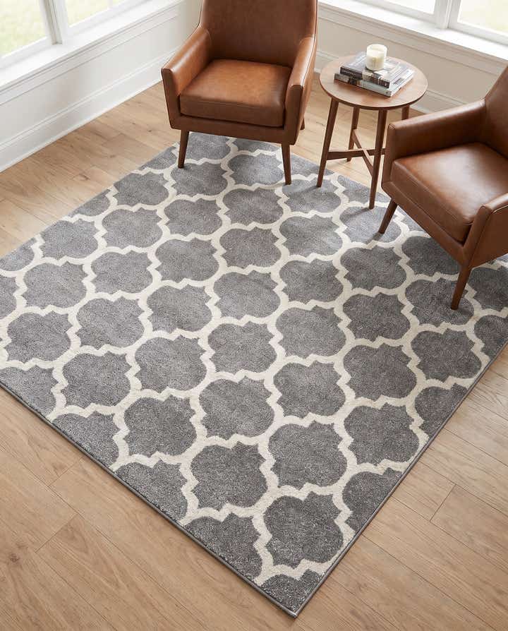 6' x 6' Lattice Square Rug