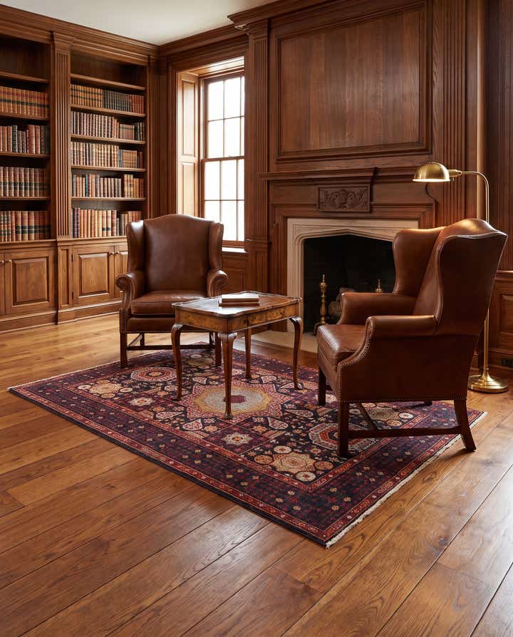 4' 2 x 6' 2 Hand Knotted Mamluk Ziegler Rug
