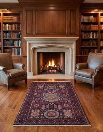 3' 3 x 5' Hand Knotted Mamluk Ziegler Rug