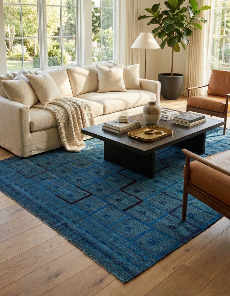 Detail image of 7' 11 x 9' 8  Hand Knotted Darya Wool Rug