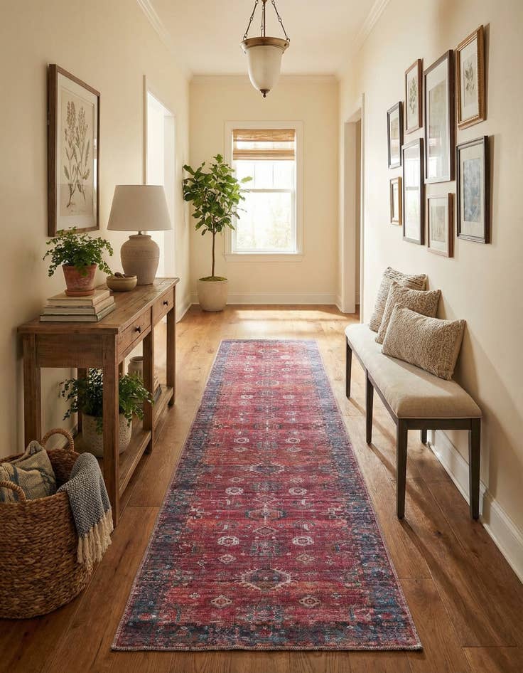 Detail image of 2' 7 x 13'  Washable Maahru Runner Rug