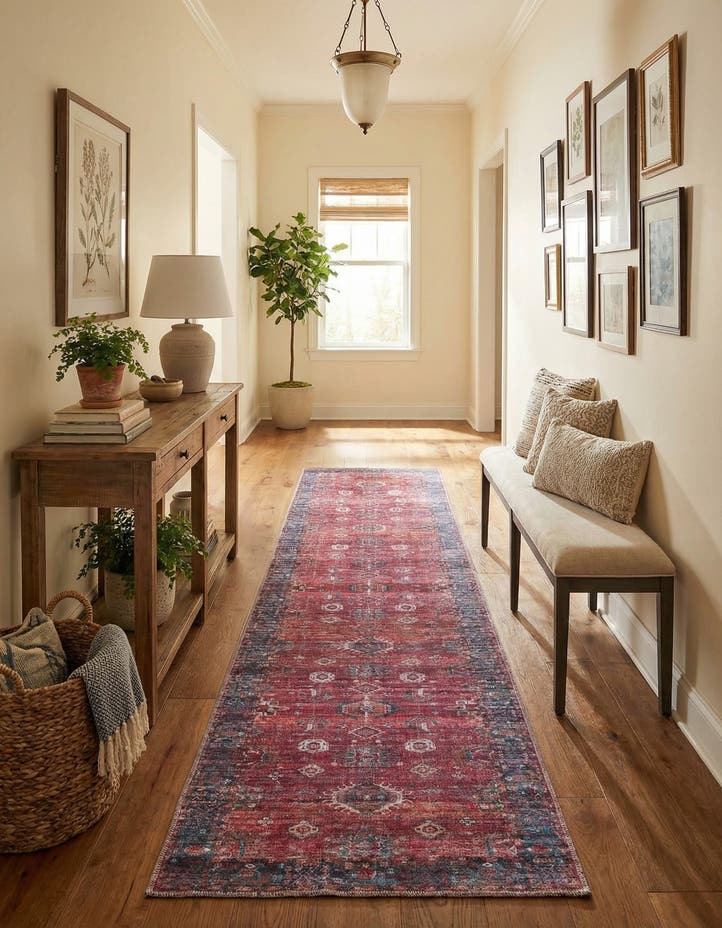 2' 7 x 13' Washable Maahru Runner Rug