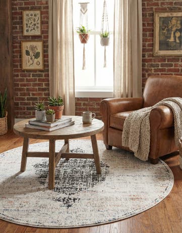 5' 3 x 5' 3 Aramis Round Rug