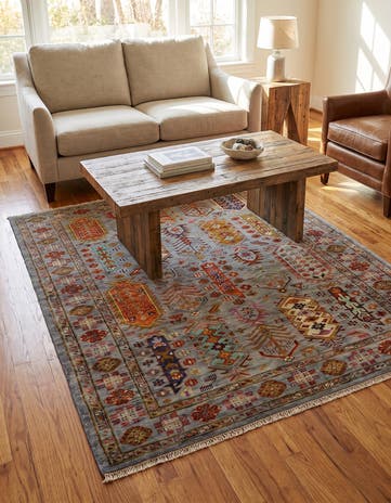 4' 1 x 6' 2 Hand Knotted Ariana Ziegler Rug