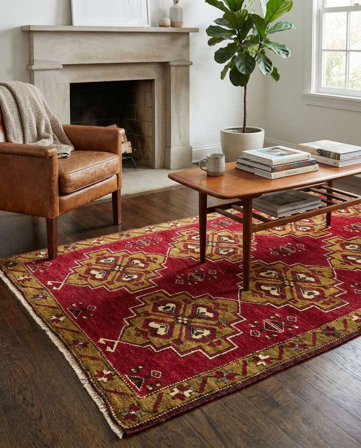 3' 4 x 6' 4 Hand Knotted Kars Wool Rug