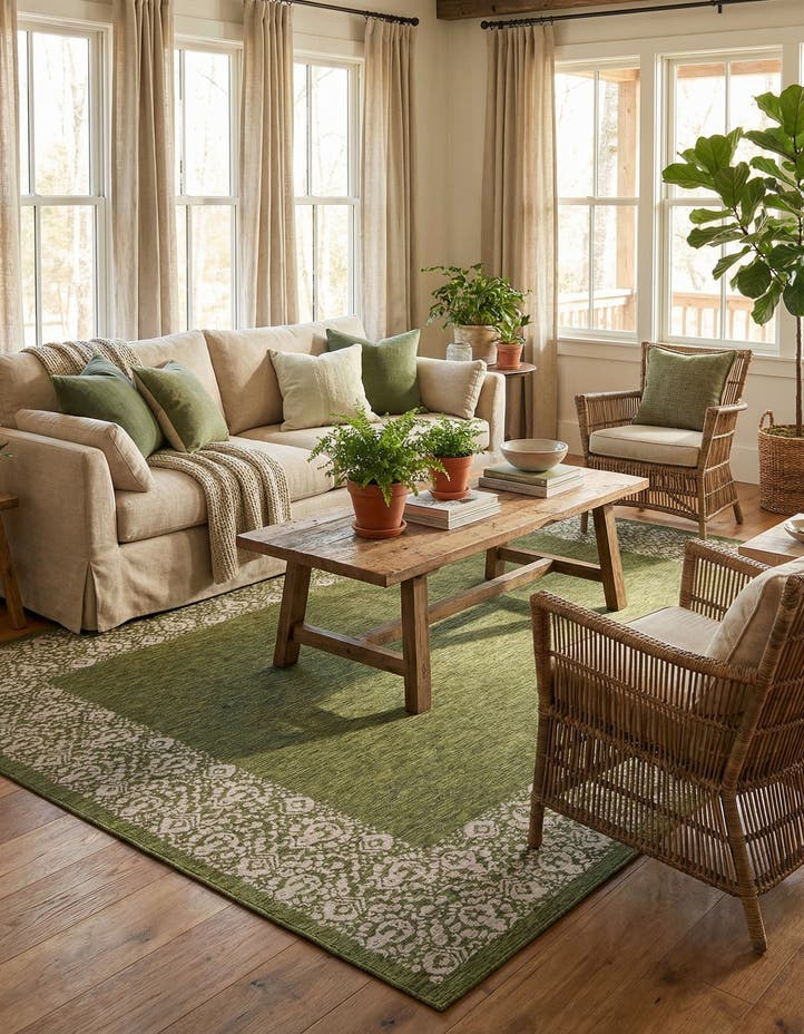 10' x 14' Easy-Clean Border Indoor / Outdoor...