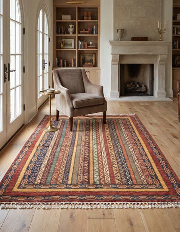 4' 9 x 6' 4 Hand Knotted Ariana Ziegler Rug