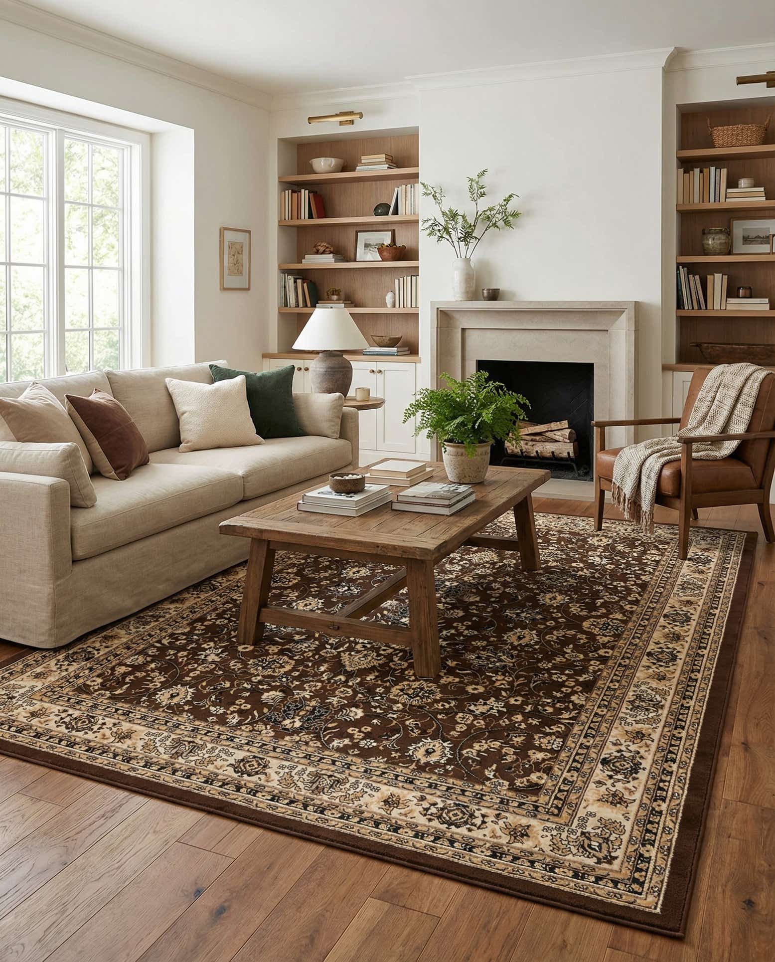 9' x 12' Kashan Design Rug