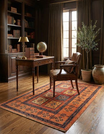 3' 5 x 5' 10 Kashkuli Wool Rug