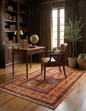3' 5 x 5' 10 Kashkuli Wool Rug