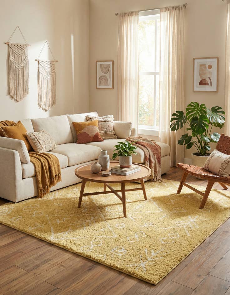 Detail image of 8' x 8' Marrakesh Shag Square Rug