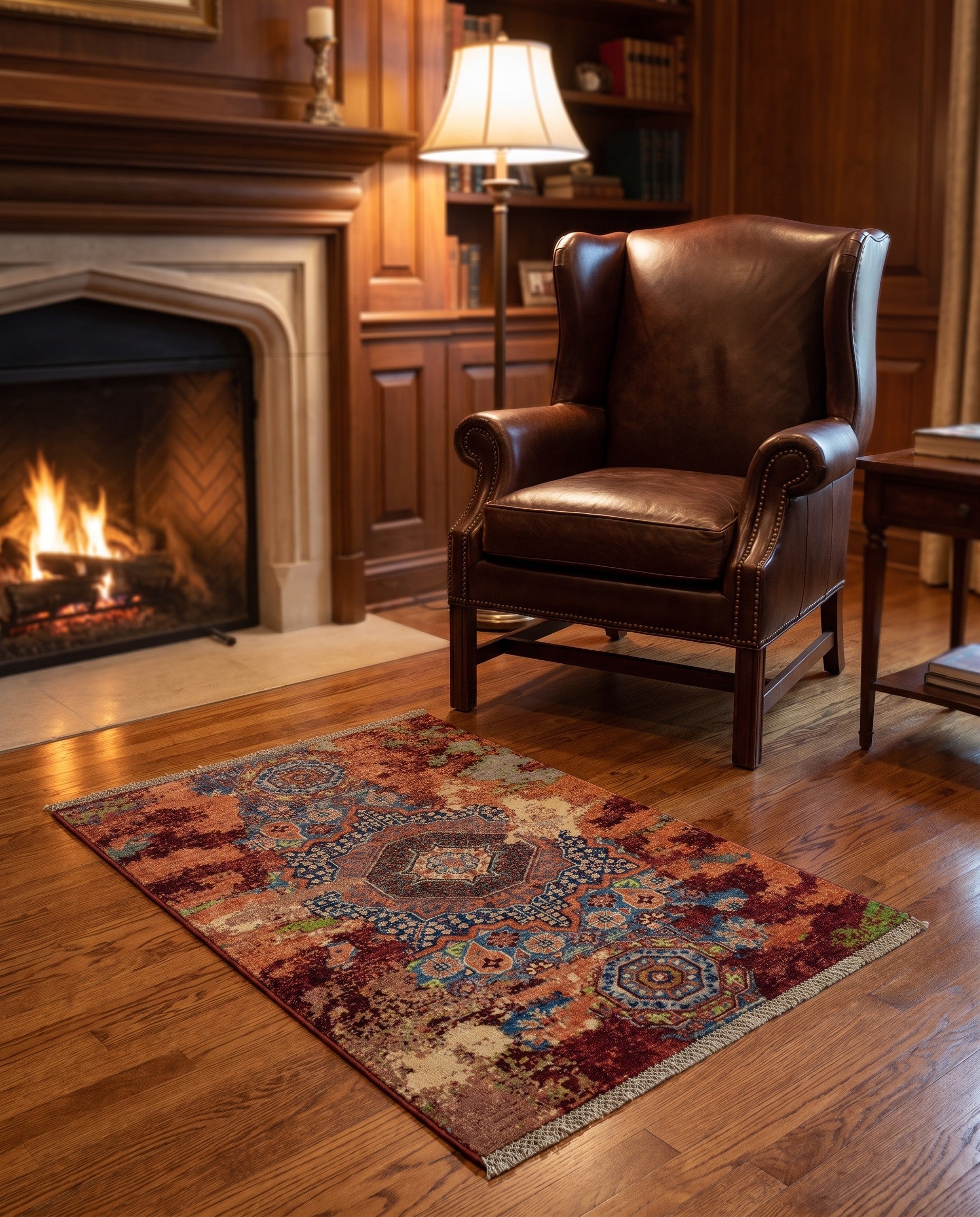 2' x 3' 2 Hand Knotted Mamluk Ziegler Rug