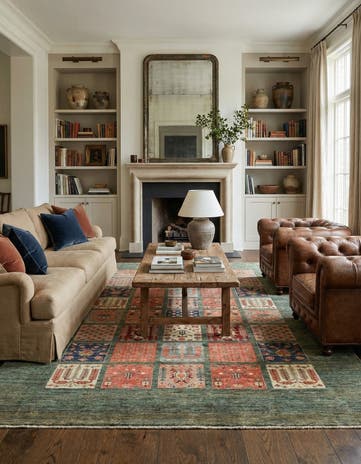 5' 9 x 8' 2 Hand Knotted Ariana Ziegler Rug