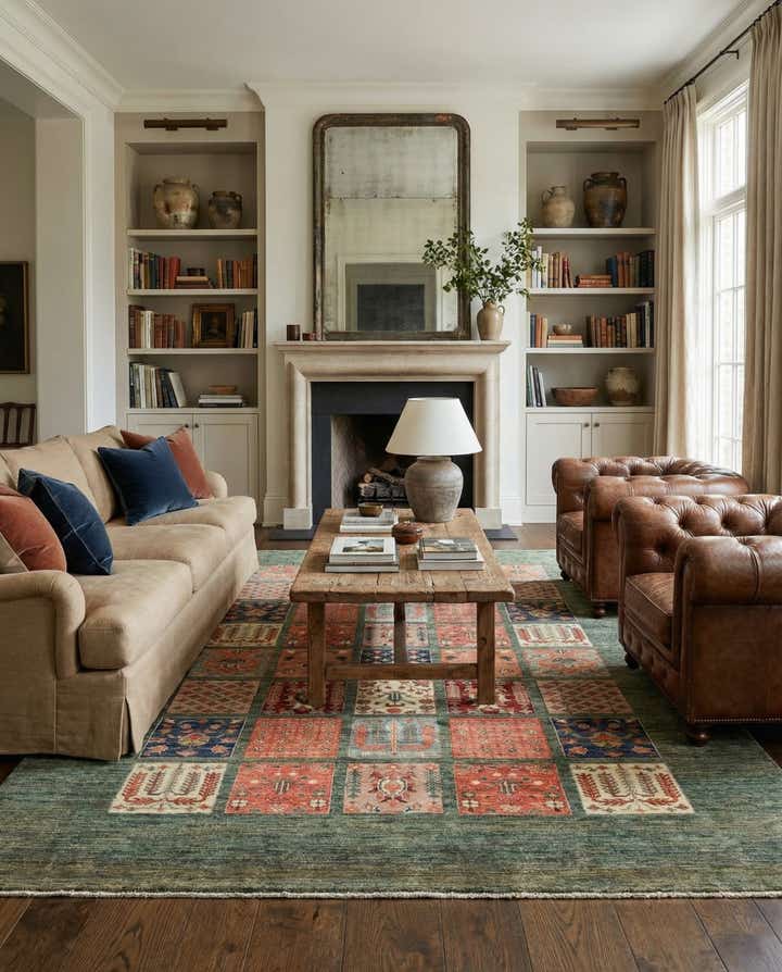 5' 9 x 8' 2 Hand Knotted Ariana Ziegler Rug