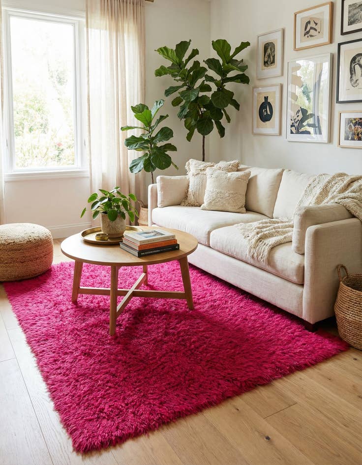 Detail image of 5' 2 x 7' 2  Hand Knotted Moroccan Wool Rug