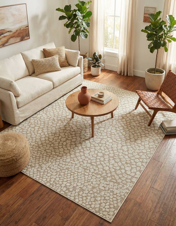 Detail image of  7' 10 x 7' 10  Washable Safari Indoor / Outdoor Square Rug