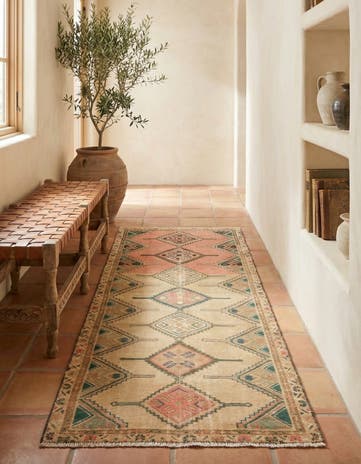 2' 10 x 6' 8 Hamedan Runner Rug