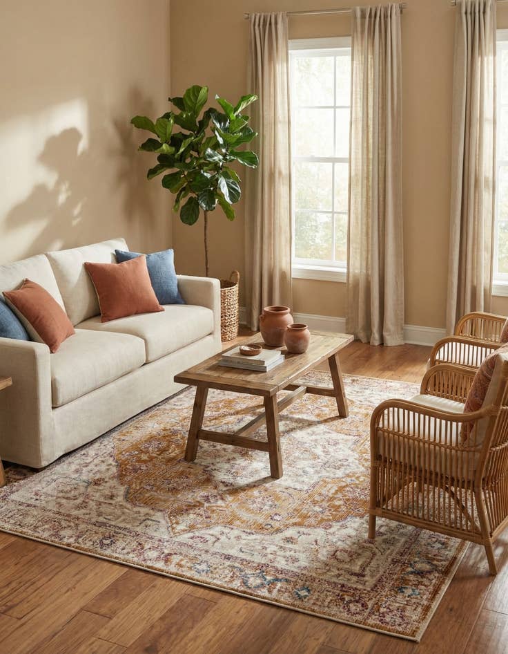 Detail image of  7' 10 x 7' 10 Deepa Square Rug