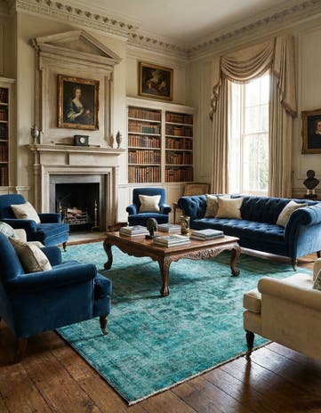 6' x 8' 6 Vintage Royal Wool Rug