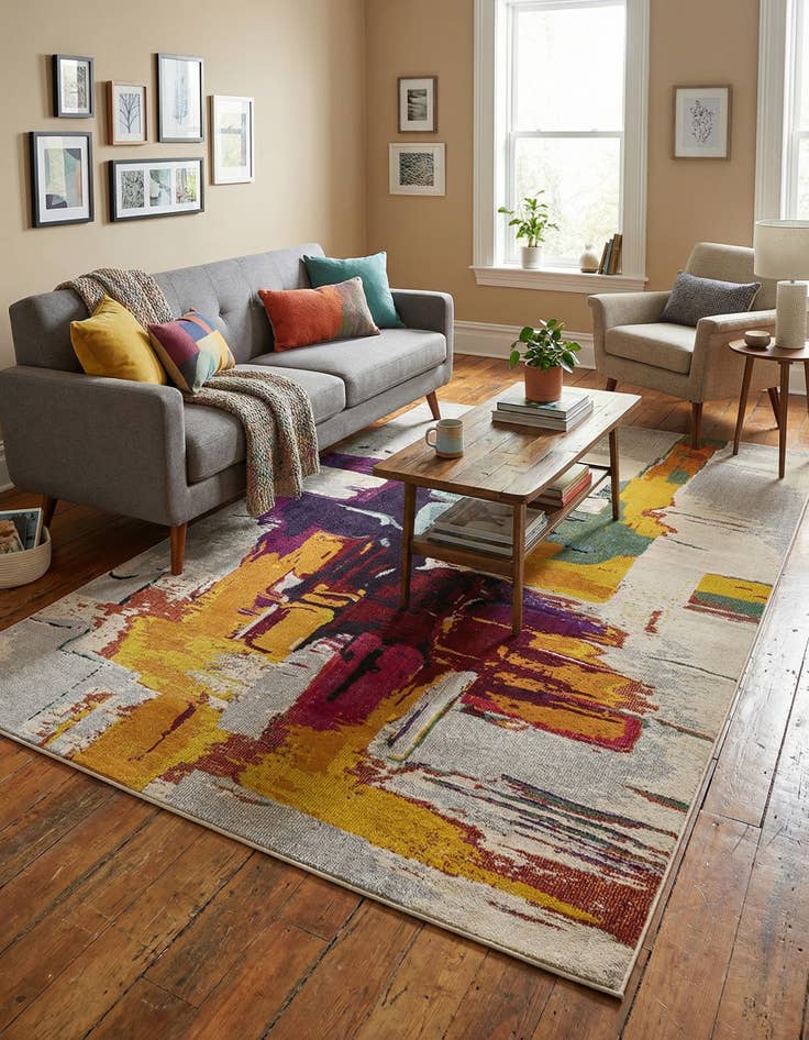 Detail image of 6' x 9'  Washable Casablanca Rug