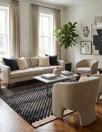 5' 8 x 8' Hand Knotted Darya Wool Rug
