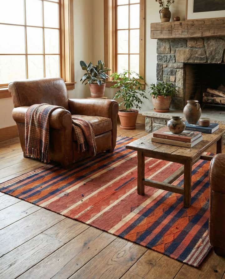 4' 9 x 5' 3 Jajim Square Rug