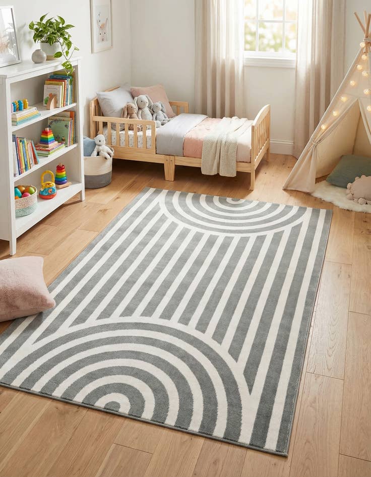 Detail image of 4' x 6' Whimsy Kids Rug