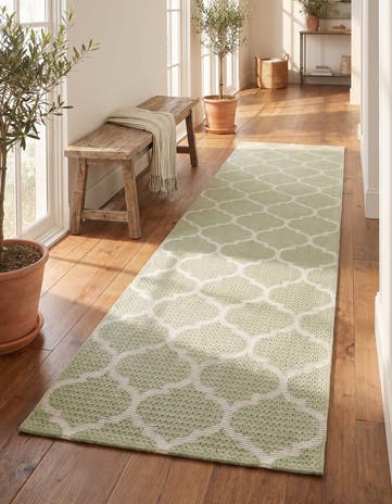 Green Georgia Runner Rug