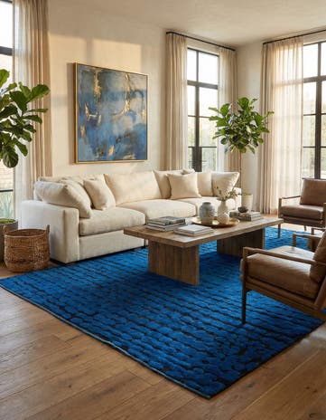 9' x 12' 3 Hand Knotted Darya Wool Rug