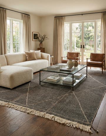 5' 10 x 9' 7 Hand Woven Kilim Modern Wool Rug