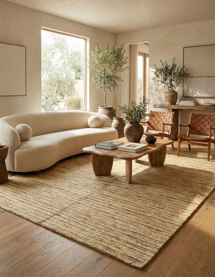 Detail image of 5' 7 x 8' 1 Juma Wool Rug