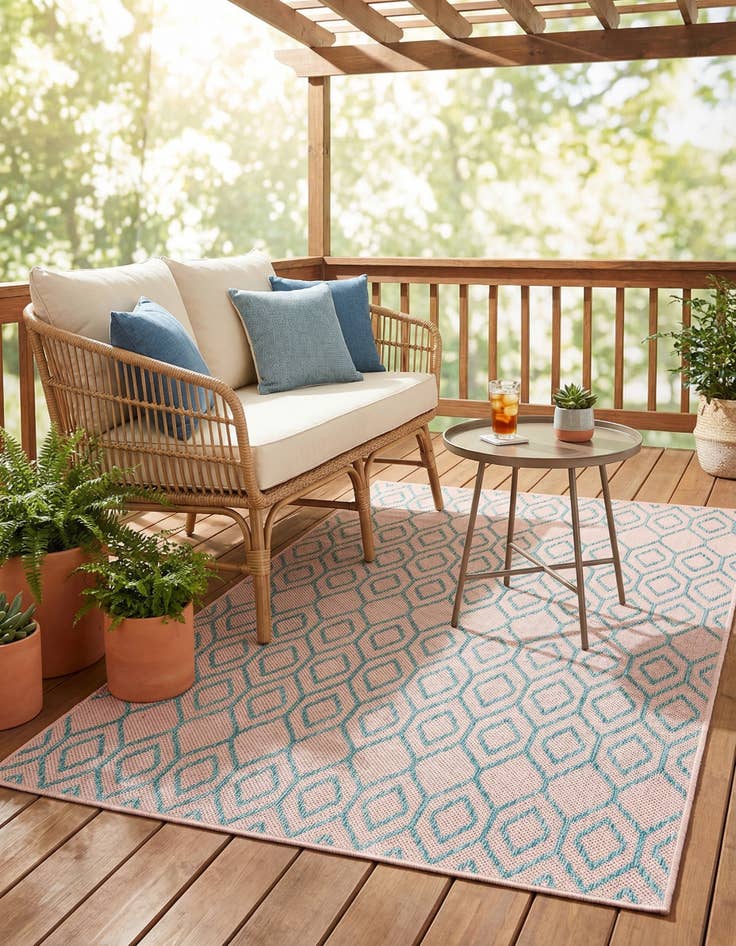 Detail image of 3' x 5' 3  Washable Jill Zarin Turks and Caicos Indoor / Outdoor Rug