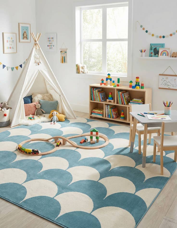 Detail image of 9' x 12' Whimsy Kids Rug