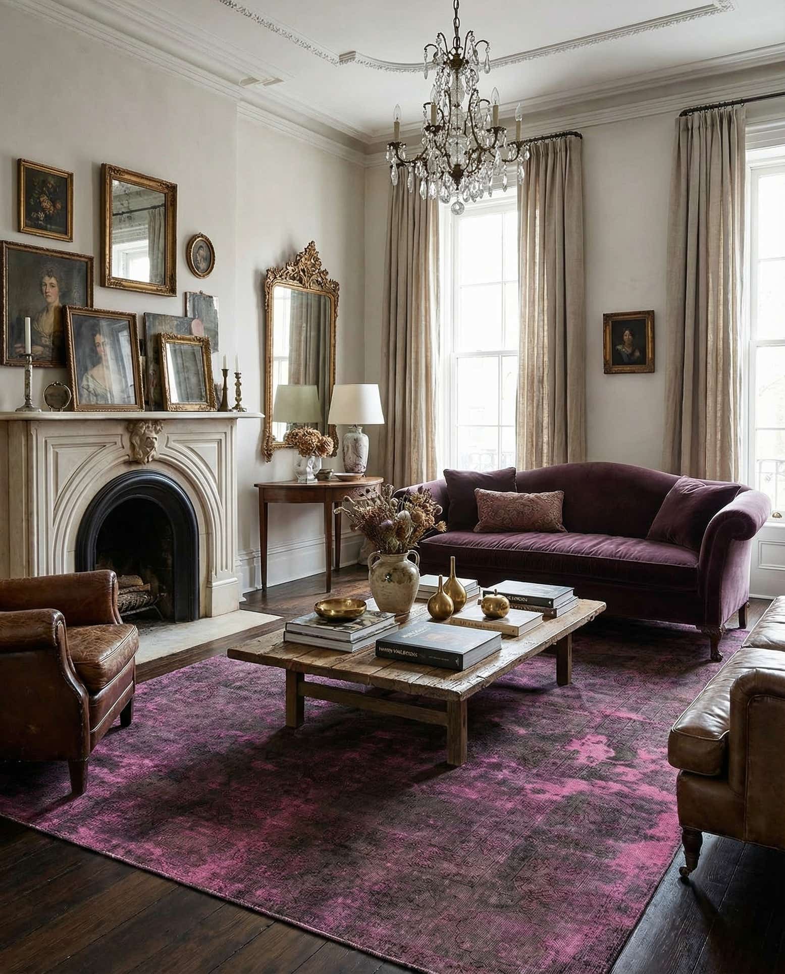 6' 4 x 9' 5 Vintage Royal Wool Rug