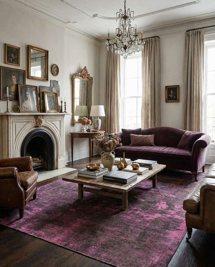 6' 4 x 9' 5 Vintage Royal Wool Rug