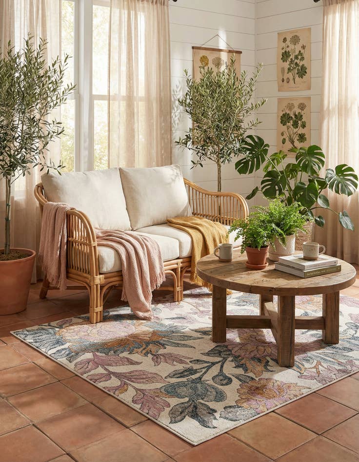 Detail image of  6' x 9' Blossom Rug