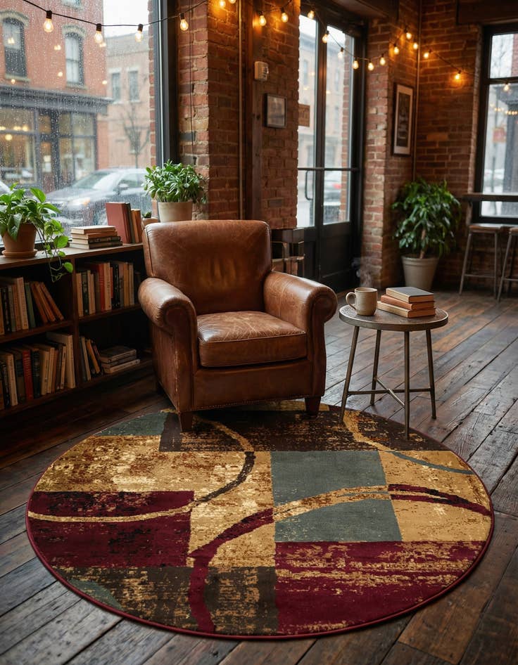 Detail image of  4' x 4' Cafe Round Rug