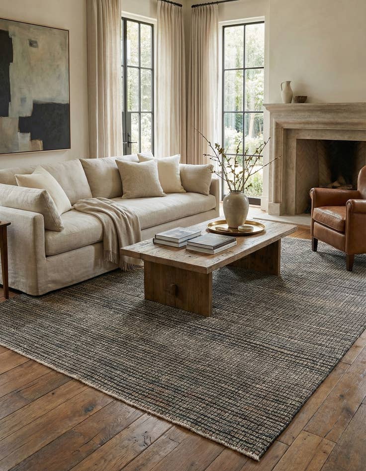 Detail image of  7' 7 x 9' 10  Hand Knotted Darya Wool Rug