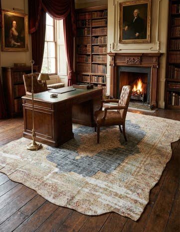 9' 6 x 12' 7 Vintage Royal Wool Rug