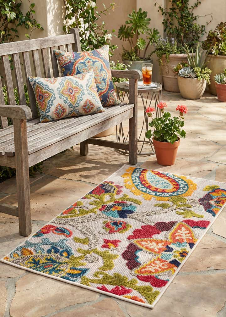 2' x 3' Easy-Clean Casablanca Indoor / Outdoor Rug