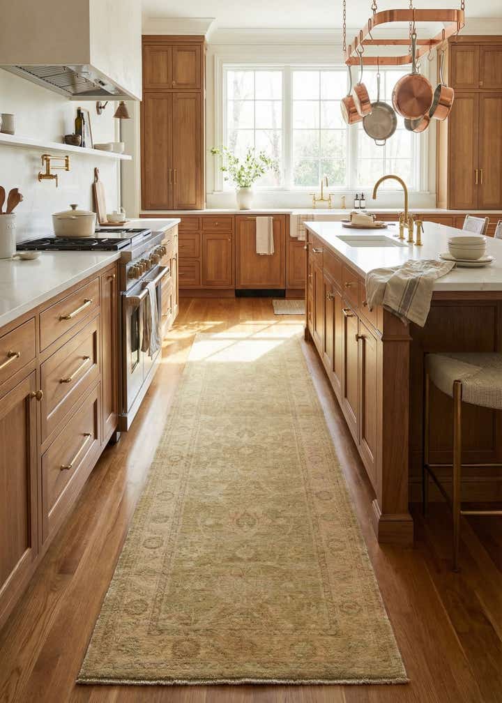2' 8 x 10' 1 Hand Knotted Over-Dyed Ziegler Runner Rug