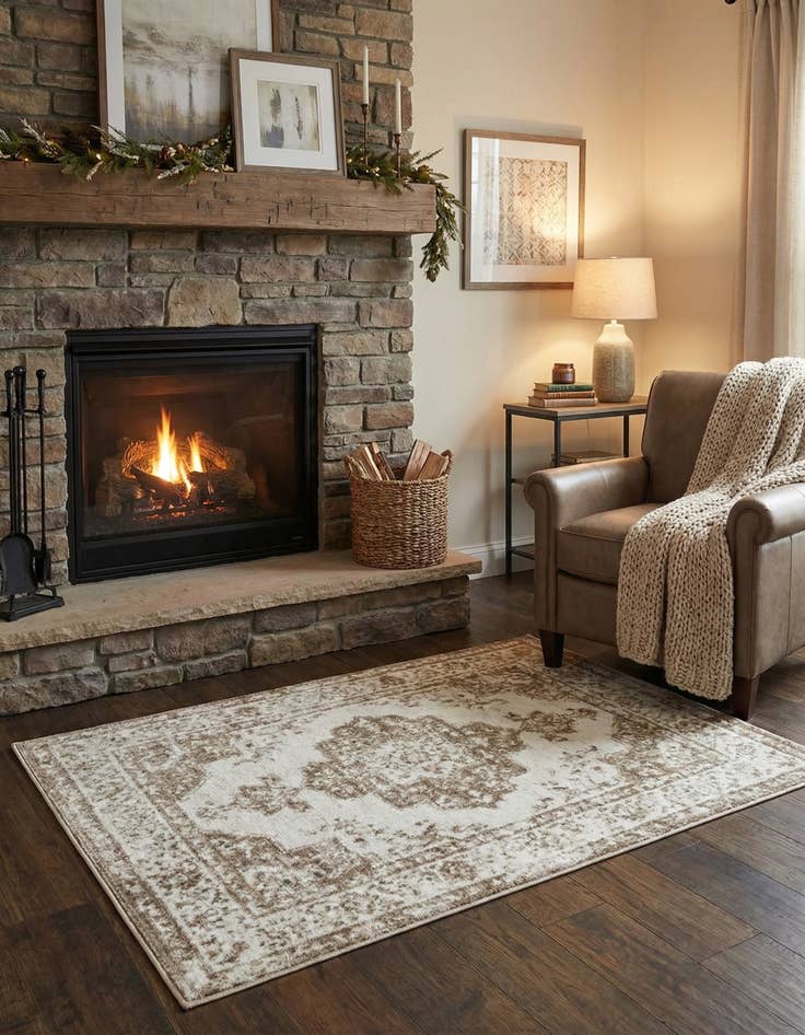 Detail image of 3' 1 x 6' 1 Monaco Hearth Rug