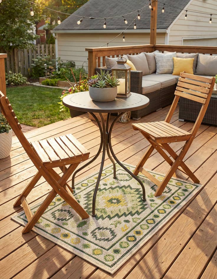 Detail image of 2' x 3' Easy-Clean Baja Indoor / Outdoor Rug