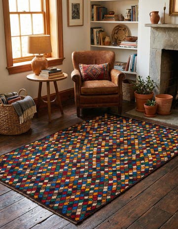 4' x 5' 10 Hand Knotted Balouch Wool Rug